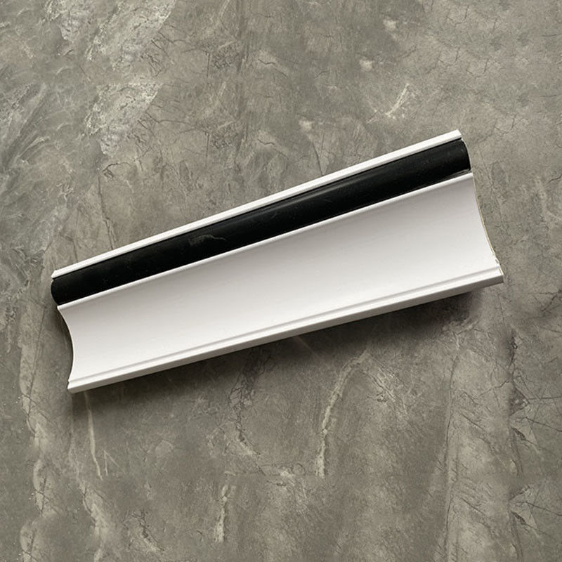 Embossed Wear Resistant Layer SPC Decorative Lines Square Edge Skirting Board